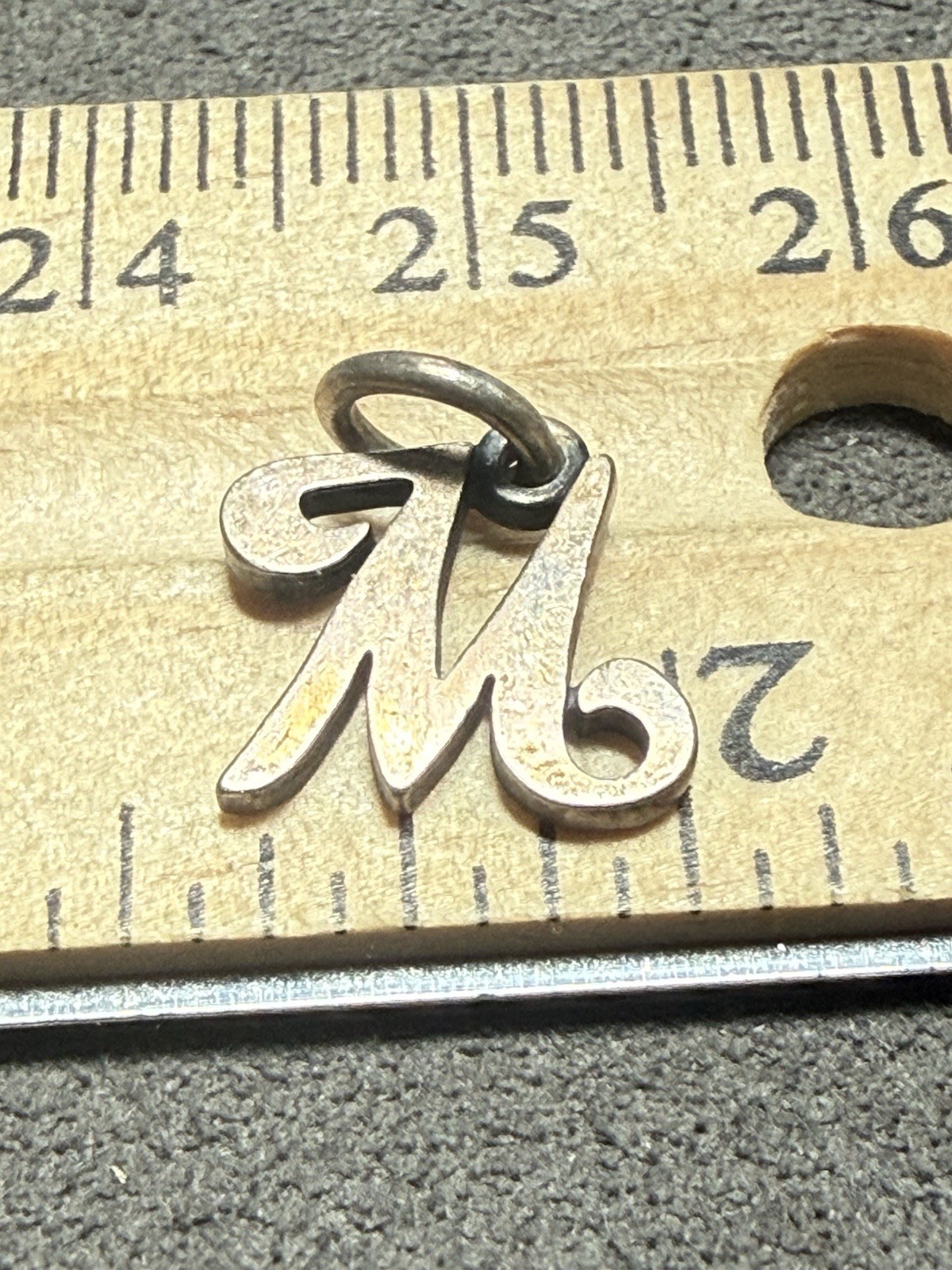 James Avery Small Script Initial Charm – Letter M… - image 1