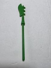 Vintage 1986 Scareglow Green Halberd Weapon MOTU Masters of the Universe He-Man