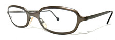 l.a. Eyeworks, Italy Puffer NEW NOS 2000 Titanium eyeglass frames Brown 549