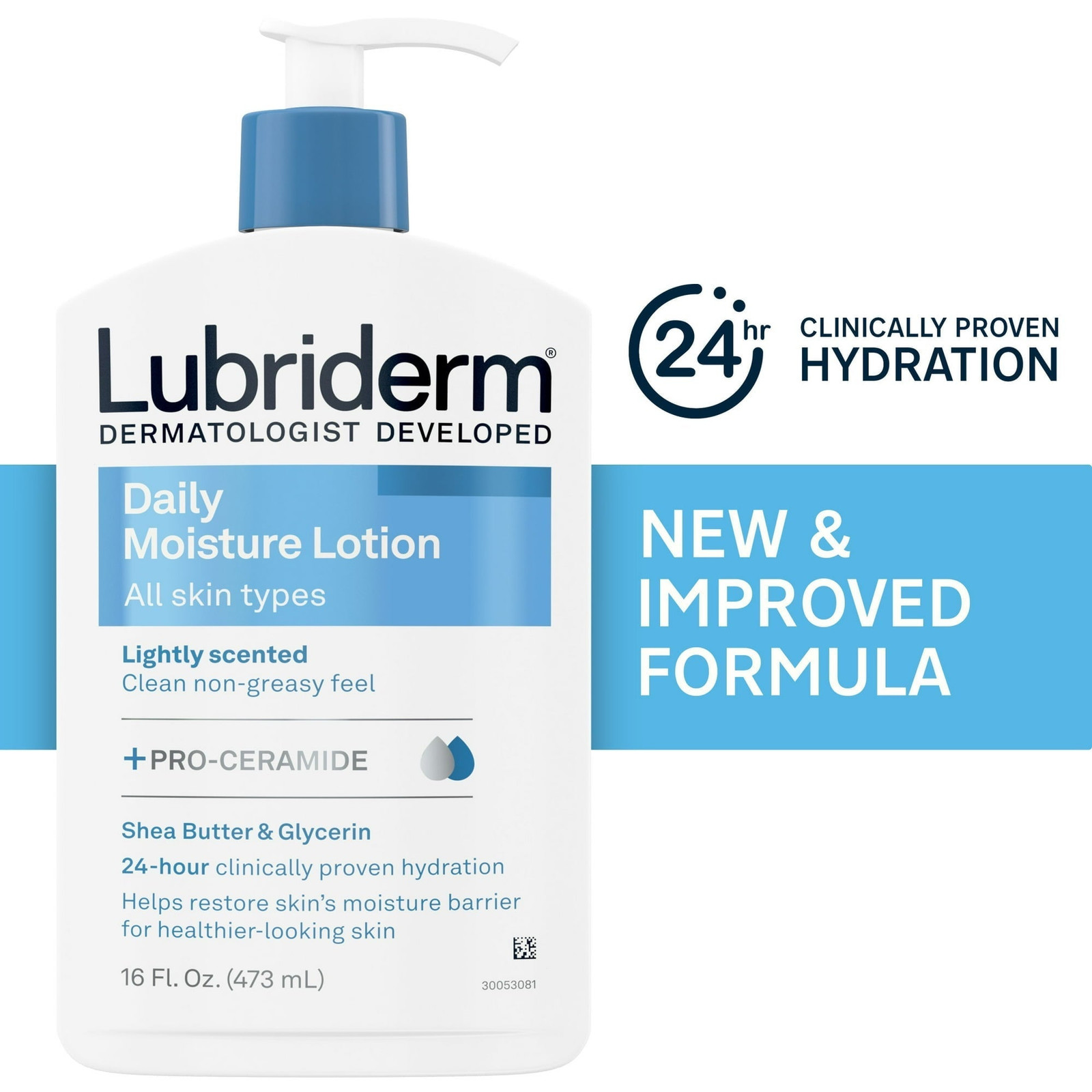 Lubriderm Daily Moisture Body & Hand Lotion All skin type 16 floz