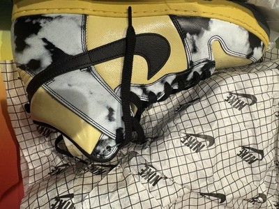 Nike Dunk High Black Acid Wash Lemon Drop Saturn DD9404-700 Men's Sneakers