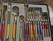 LAGUIOLE 24 Piece Multicoloured Cutlery bee handles