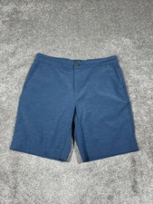 Faherty All Day Shorts Mens 33 Blue Hybrid Performance Stretch Drawstring