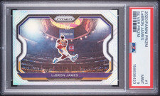 LEBRON JAMES 2020 PRIZM SILVER #1 PSA 9 MINT! LAKERS HEAT CAVS 76ERS MVP HOF!