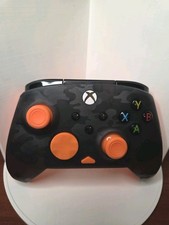 Xbox Controller Wired Black Orange Great sticks Perfect Condition PDP Gaming