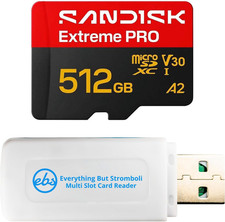 Sandisk Microsdxc Extreme PRO U3 V30 512GB Memory Card SDSQXCJ-512G-GS6MA