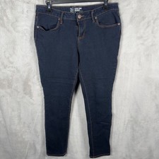 NO BOUNDARIES Kids Girls Low Rise Skinny Jeans Dark Wash Size 15