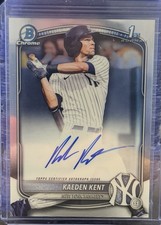 Kaeden Kent 2025 Bowman Draft Chrome Auto 