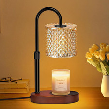 Lampada Scalda Candela Elettrica +2 Lampadine Timer Dimmerabile Nero Design