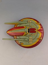 MASUDAYA MODERN TOYS TIN FRICTION Z-101 FLYING SAUCER TOY