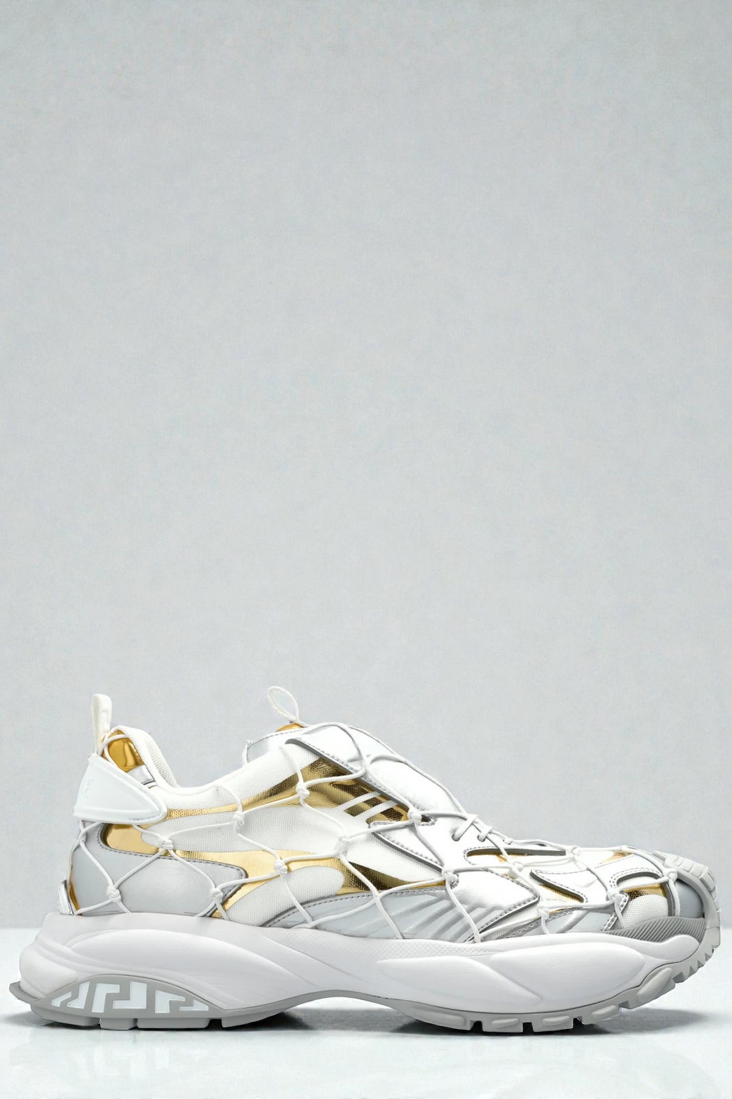NIB Versace Mercury M_VS_03 Sneakers White Gold Size EU41 US8 Authentic