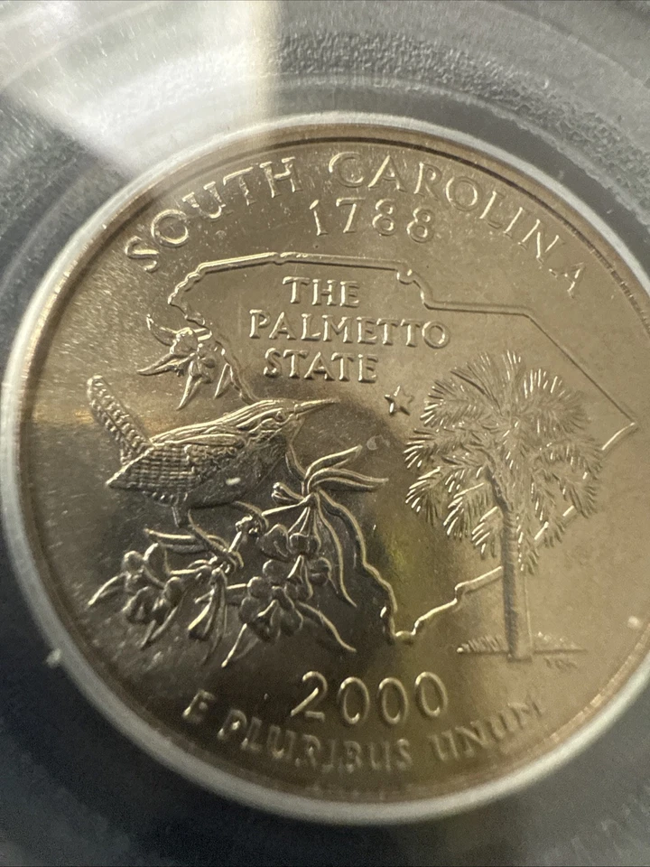 2000 D South Carolina State Quarter 25c PCGS MS67 - Image 2 of 4