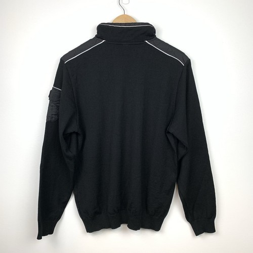 Lot Of 2 Paul & Shark Yachting Sweater 1/4 Zip Black Sz Medium Cotton Wool Italy - Bild 9 von 22