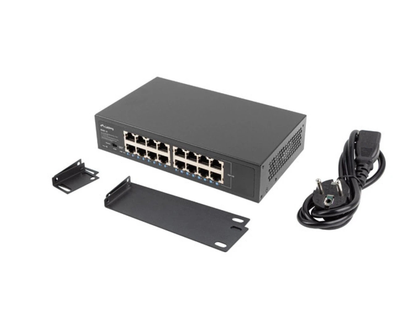 Lanberg RSGE-16 Netzwerk-Switch Unmanaged Gigabit Ethernet (10/100/1000) 1U (16 Ports), Netzwerk Switch, Schwarz - Bild 6