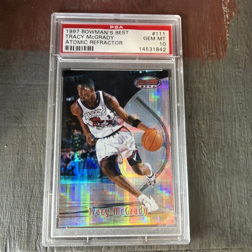 Tracy McGrady [Atomic Refractor] #111 1997 Bowman's Best card