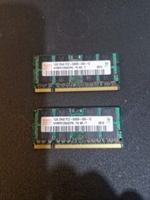 Hynix 2GB DDR2 SODIMM Ram 2x1GB - 555 - Used