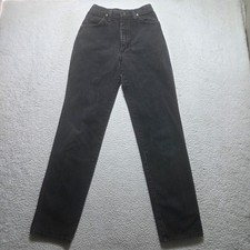 Vintage 90s Wrangler Jeans Black Women's 24x31 Western Cowboy Cut Made In USA