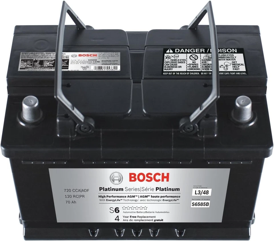 Batería BOSCH S6585B AGM Válvula Regulada BCI Group 48CCA 760 120 Capacidad de Reserva Foto 3 de 4