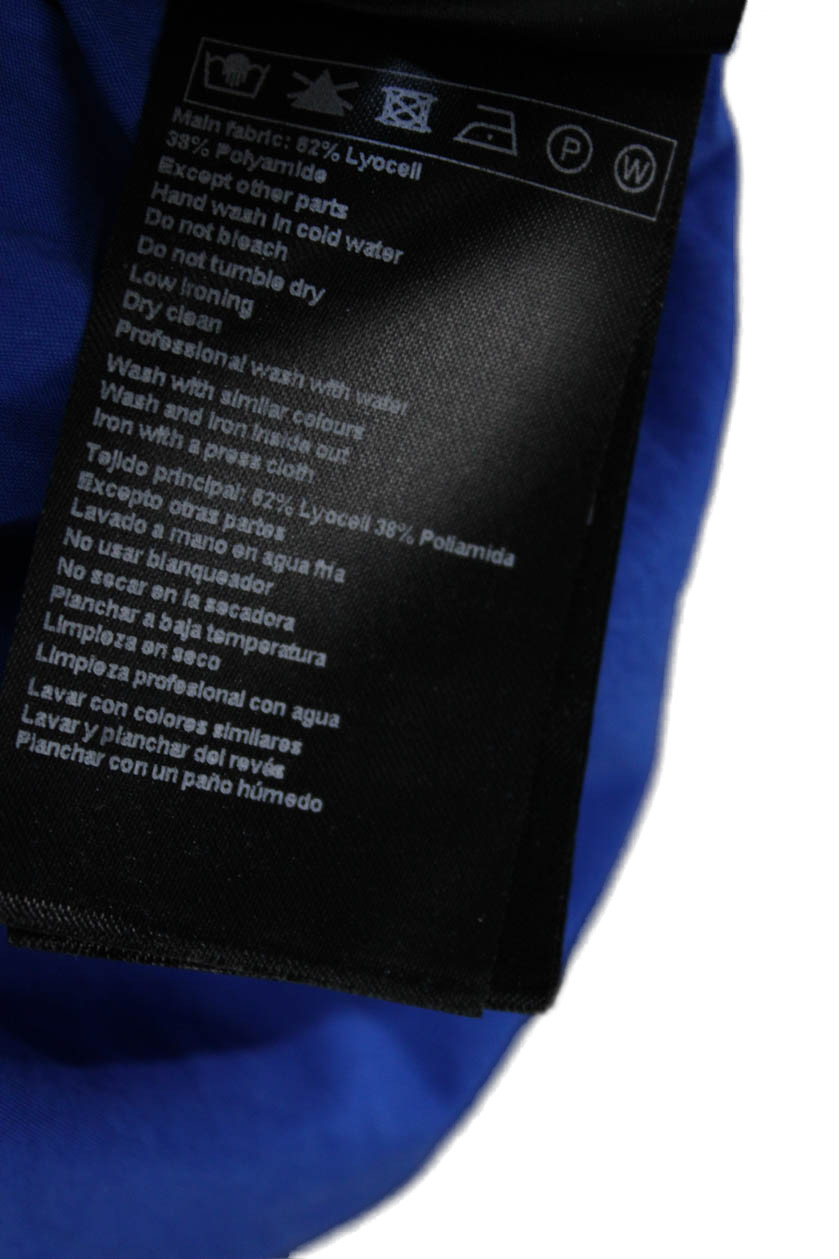 Ba&Sh Women Basic Collared Button-Up Blouse Blue … - image 5