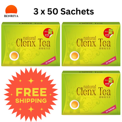 3 X 50 Sachets NH Natural Clenx Weight Loss & Detox Tea FREE SHIPPING