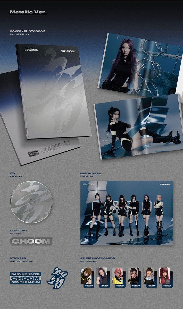 BABYMONSTER [CHOOM] 3rd Mini Album CD-R+Photo Book+Poster+2