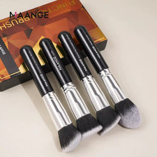 4Pcs Makeup Brushes with Case Foundation Concealer Powder Makeup Brush Soft Dens