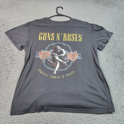 Guns N' Roses Shirt Mens 2XL Black Sweet Child O' Mine Graphic Rock Band Tee