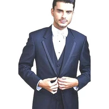 Men's Navy Blue Tuxedo Coat Dinner Jacket TUXXMAN All Sizes Pants Available