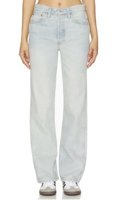 RE/DONE Women s 90s High Rise Loose Jeans | Size 30 | 100% Cotton | Blue
