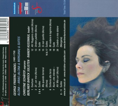 CHRISTINE SCHÄFER HANDEL: ALCINA ARIAS & SUITES NEW CD