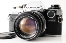  Exc 5 Olympus OM10 Silver SLR 35mm Film Camera G.ZUIKO AUTO-S 50mm F1.4 JAPAN