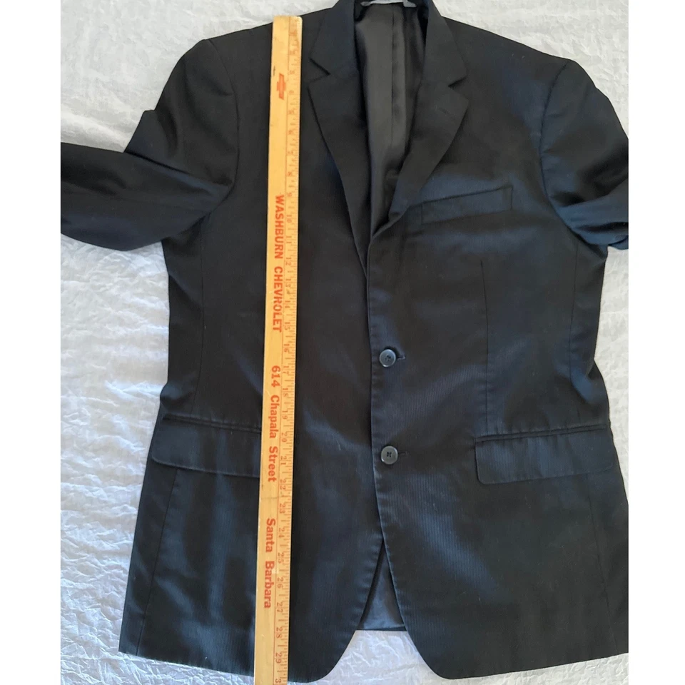 Perry Ellis Portfolio Blazer Sport Coat Two Button Black Career Size Men's 42R - Image 3 of 4