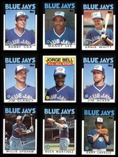 1986 Topps Toronto Blue Jays Team Set 8 - NM/MT 7161211