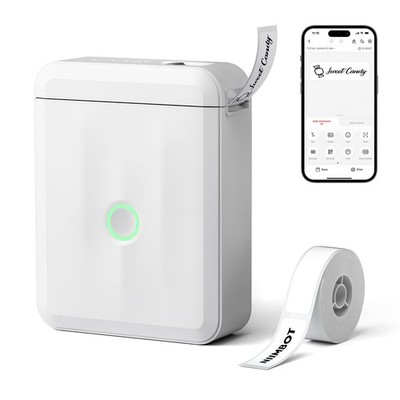 D110 Upgraded Version Mini Label Maker Machine with Tape, Portable Bluetooth ...