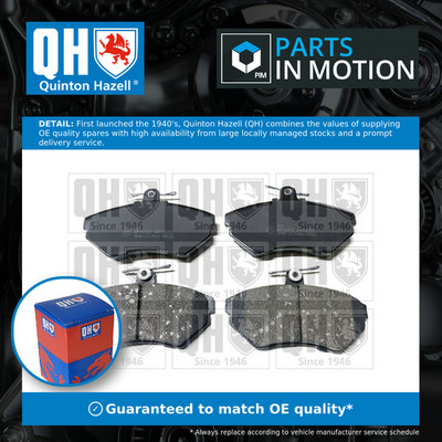 Brake Pads Set fits VW VENTO 1H2 1.9D Front 91 to 98 With ABS AAZ QH 1HM698151