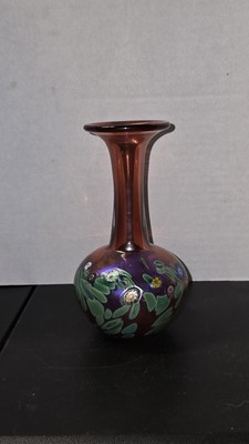New Hanson And Kastles Monet Vase Lilly Pad Murrini Design Singed 