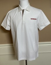 Burberry Hartford White Cotton Polo Shirt XL 8084440 NWT 510