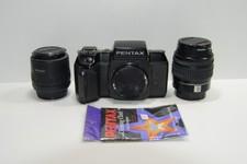 Pentax SF10 35mm SLR Film Camera SMC DAL 18-55mm Pentax-F 35-80mm TESTED