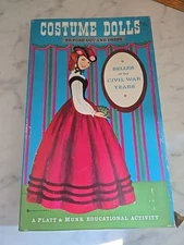 1962 Civil War Costumes Paper Dolls Platt & Munk
