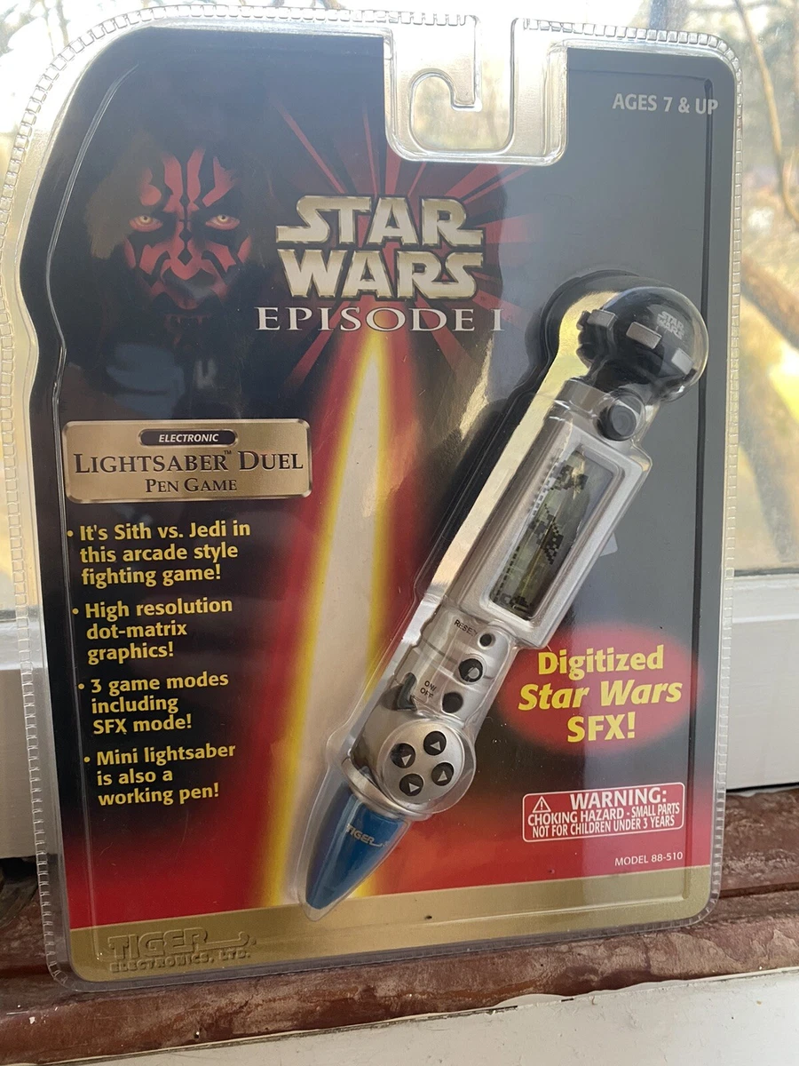 Star Wars Episode 1 Lightsaber Duel Pen Tiger Electronics Game