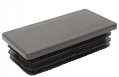 Louver plugs for rectangular pipes 50 x 100 mm rectangular plugs anthracite