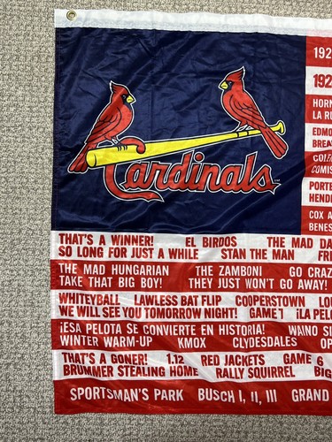 St Louis Cardinals Flag Baseball Outdoor Flag Dorm Wall SGA Moments In Baseball - Picture 9 of 12