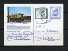 Austria 1984 Card to Vienna with Modling Railway design