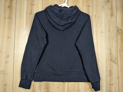 UNIQLO Women’s Size S Hoodie Sweatshirt Black Full Zip Cotton Poly Blend Pocket - Picture 2 of 6