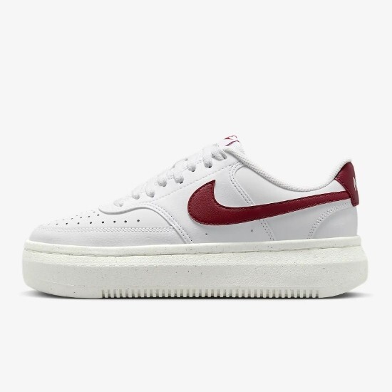 Nike Womens Court Vision Alta Leather White/Red (DZ5394-103) Expeditedship