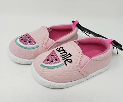 Wonder Nation Watermelon Toddler Girls Casual Shoe Sneakers New