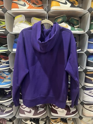 Supreme Cross Box Logo Hoodie Size Medium Hooded Sweatshirt Purple