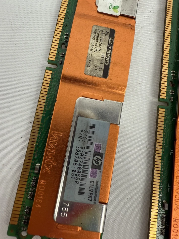 Hynix 1GB 2Rx8 PC2-5300F-555-11 1GB Server Memory Ram HP (2 Sticks Included) - Image 2 of 3