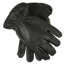 Kinco Men'S Lined Grain Deerskin Gloves, Shirred Elastic Back, Xl,Blk 90HKN-XL 