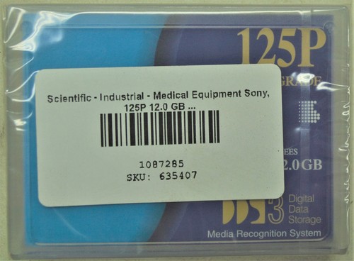 Sony 125P 12GB Data Cartridge DDS-3e DGD125P Lot of 3 *New Unused* - Afbeelding 2 van 4